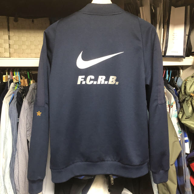 ネイビー 紺 Mサイズ ナイキ MA-1 NIKE FCRB F.C.R.B