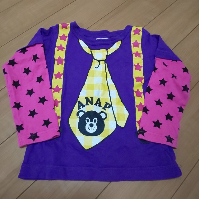 ANAP Kids(アナップキッズ)のANAPロンT キッズ/ベビー/マタニティのキッズ服女の子用(90cm~)(Tシャツ/カットソー)の商品写真