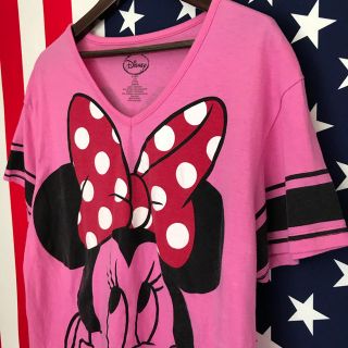 ディズニー(Disney)のUSA古着 ミニー Tシャツ ジュニアL(Tシャツ(半袖/袖なし))