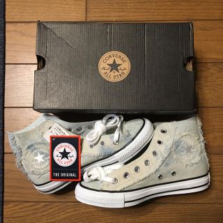 コンバース(CONVERSE)のコンバース ダメージデニム ハイカット スニーカー ブルー(スニーカー)