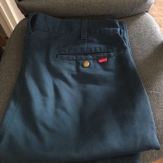 シュプリーム(Supreme)のsupreme work pants teal 34(ワークパンツ/カーゴパンツ)