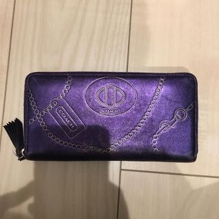 コーチ(COACH)のCoach 長財布 紫(長財布)