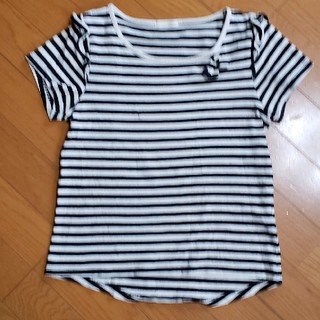 ジーユー(GU)のGUボーダーTシャツ 140(Tシャツ/カットソー)