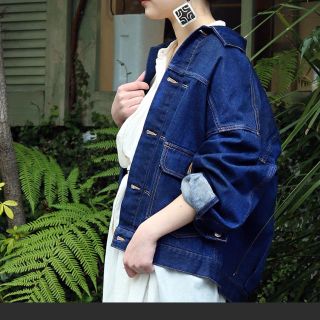 FREAK'S STORE インディゴデニム素材 襟付き