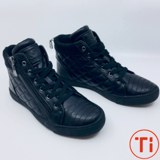 Guess Orily Quilted High-Top スニーカー シューズ