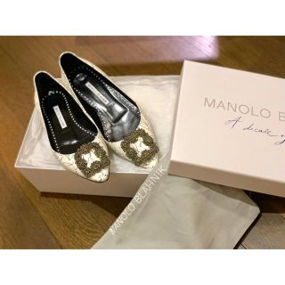 マノロブラニク(MANOLO BLAHNIK)のjenny様 値下げ・MANOLOBLAHNIKマノロブラニクハンギシ ホワイト(ハイヒール/パンプス)