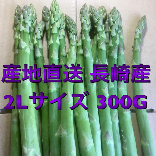 長崎産アスパラガス 2Lサイズ 300G 食品/飲料/酒の食品(野菜)の商品写真