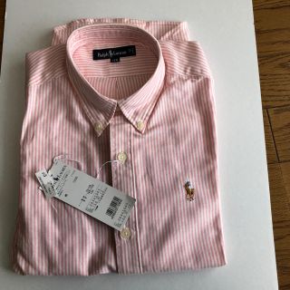 ラルフローレン(Ralph Lauren)の半袖シャツ キッズ 男の子 赤 ストライプ ラルフローレン(ブラウス)