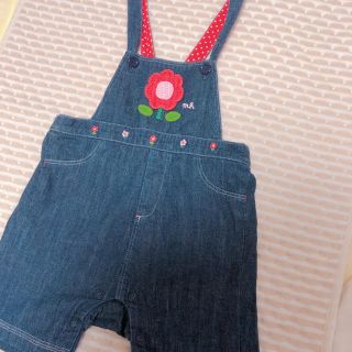 ミキハウス(mikihouse)のミキハウス デニムロンパース(パンツ/スパッツ)