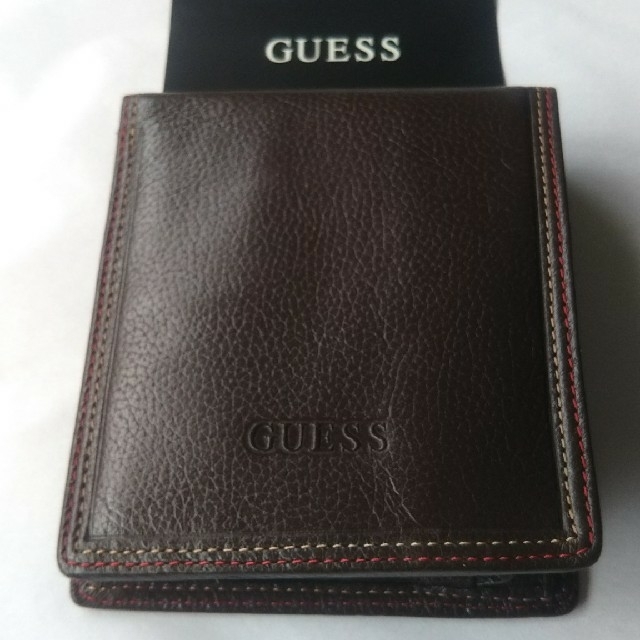 GUESS(ゲス)のGUEES 折り財布牛革USA GUEES. INC よりライセンス ヤマニ メンズのファッション小物(折り財布)の商品写真