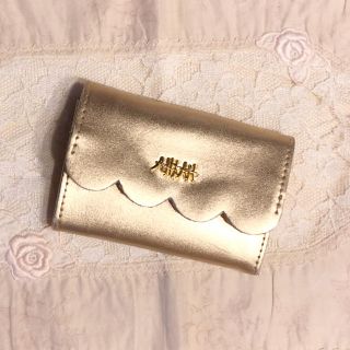 アーカー(AHKAH)のAHKAH☆ゴールド本革ミニ財布 (ムック本付録)(財布)