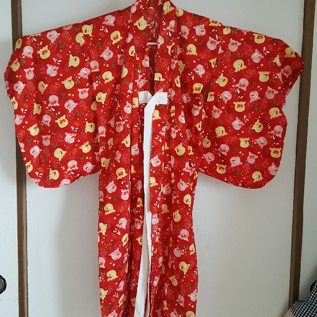 浴衣100-110㎝金魚鉢柄 キッズ/ベビー/マタニティのキッズ服女の子用(90cm~)(甚平/浴衣)の商品写真