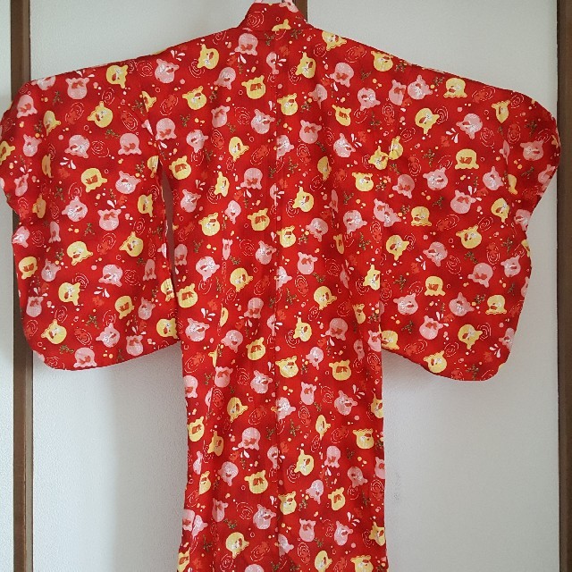 浴衣100-110㎝金魚鉢柄 キッズ/ベビー/マタニティのキッズ服女の子用(90cm~)(甚平/浴衣)の商品写真