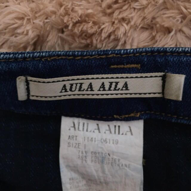 AULA AILA(アウラアイラ)のAULA AILAハイウェストデニムPT レディースのパンツ(デニム/ジーンズ)の商品写真