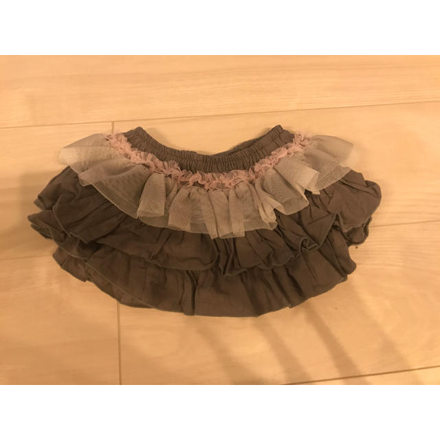 パンパンチュチュ フリフリボトム グレー キッズ/ベビー/マタニティのベビー服(~85cm)(パンツ)の商品写真