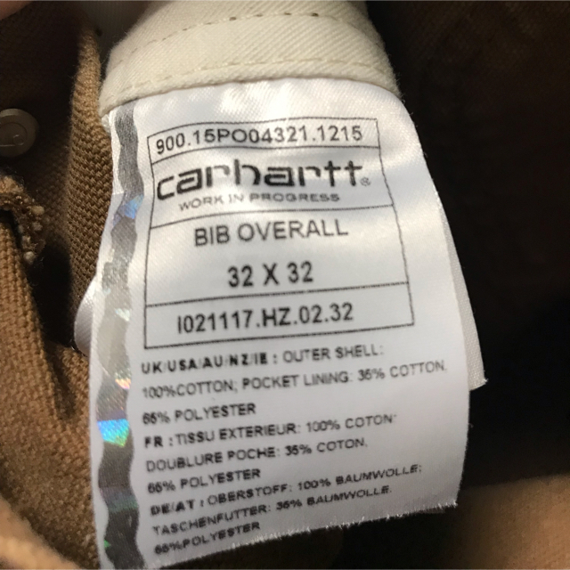 carhartt(カーハート)のcarhartt オーバーオール メンズのパンツ(サロペット/オーバーオール)の商品写真