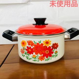 昭和レトロなホーロー鍋(鍋/フライパン)