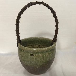 信楽焼の手作り花入(花瓶)