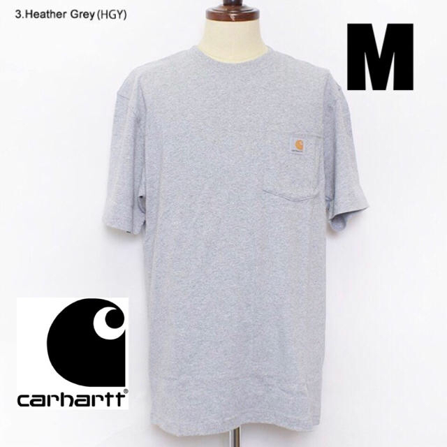 carhartt(カーハート)のよっぴー様専用☆カーハート ポケT grey グレー M メンズのトップス(Tシャツ/カットソー(半袖/袖なし))の商品写真