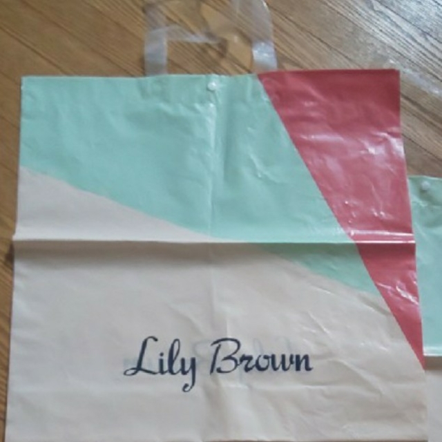 Lily Brown(リリーブラウン)のLilyBrown プラ ショッパー 約48cm×49cm×13cm 1枚 レディースのバッグ(ショップ袋)の商品写真