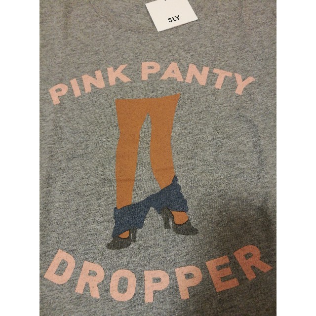 SLY(スライ)の値下げしました　PINK PANTY DRPPER T／SH レディースのトップス(Tシャツ(半袖/袖なし))の商品写真