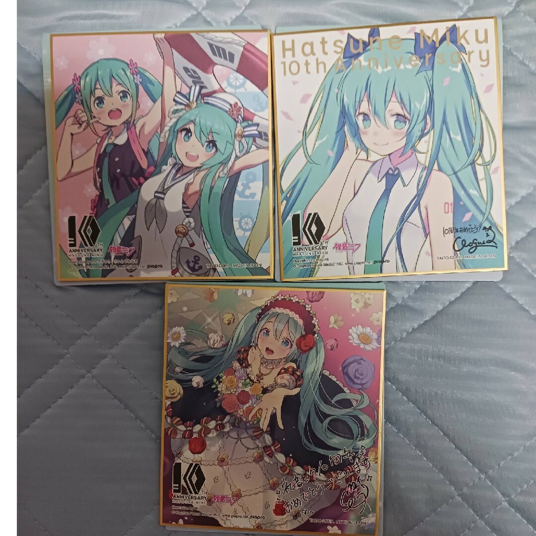 TAITO(タイトー)の初音ミク　くじ　色紙 エンタメ/ホビーのアニメグッズ(その他)の商品写真