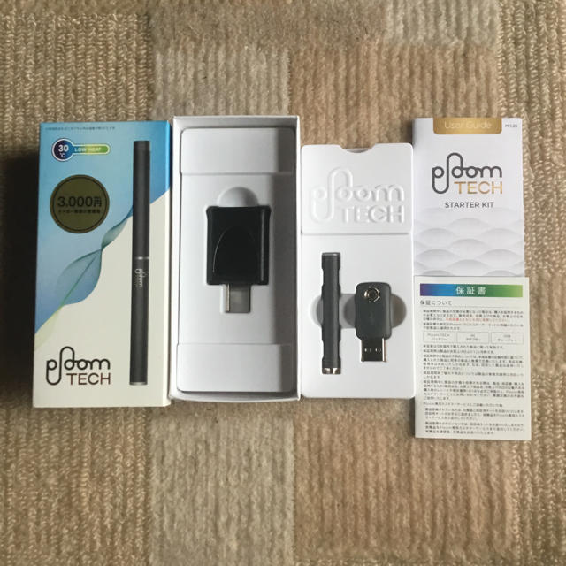 PloomTECH(プルームテック)の[ 新品 ] Ploom TECH 純正スターターキット( ブラック ) メンズのファッション小物(タバコグッズ)の商品写真