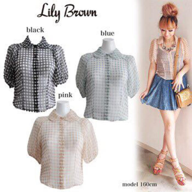 Lily Brown(リリーブラウン)のLily brown♡シフォンシャツ レディースのトップス(シャツ/ブラウス(半袖/袖なし))の商品写真