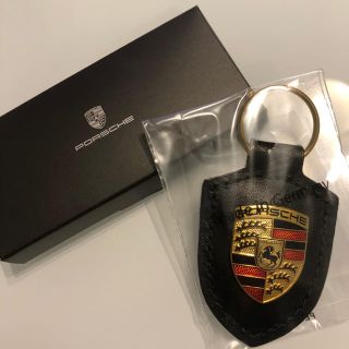 ポルシェ(Porsche)のポルシェキーホルダー【ブラック】(キーケース)