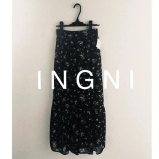 イング(INGNI)の2019最新★ I N G N Iイング★花柄シフォンティアードロング／スカート(ロングスカート)