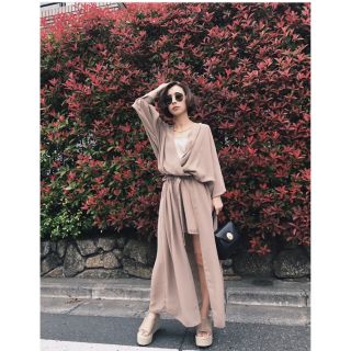 アメリヴィンテージ(Ameri VINTAGE)のAMERI MADI 2WAY CURTAIN LAYERED ROMPERS(オールインワン)