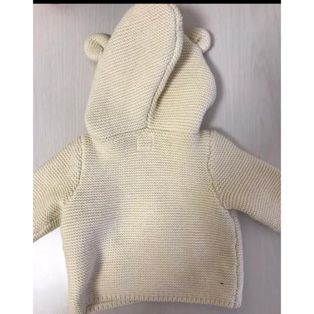 babyGAP(ベビーギャップ)のgap くま耳 カーディガン キッズ/ベビー/マタニティのベビー服(~85cm)(カーディガン/ボレロ)の商品写真