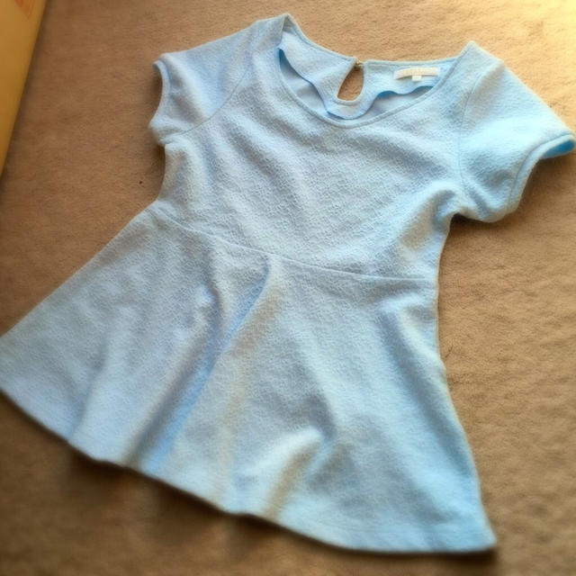 PROPORTION BODY DRESSING(プロポーションボディドレッシング)のスカイブルーペムラムトップス 未使用♡ レディースのトップス(カットソー(半袖/袖なし))の商品写真