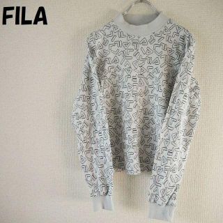 フィラ(FILA)の【人気】フィラ 総柄アルファベットデザイン カットソー ホワイト レディース(トレーナー/スウェット)