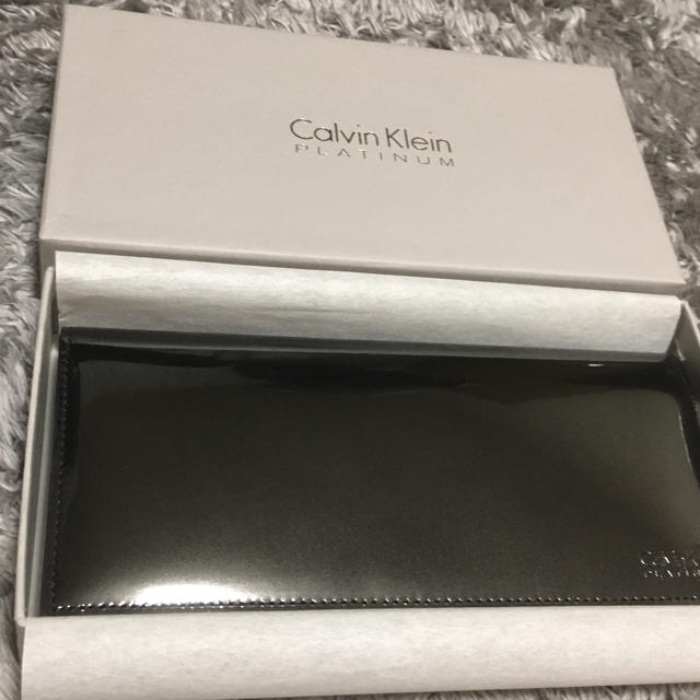 Calvin Klein(カルバンクライン)のカルバンクライン プラチナム 長財布 ブラック 黒 メンズのファッション小物(長財布)の商品写真