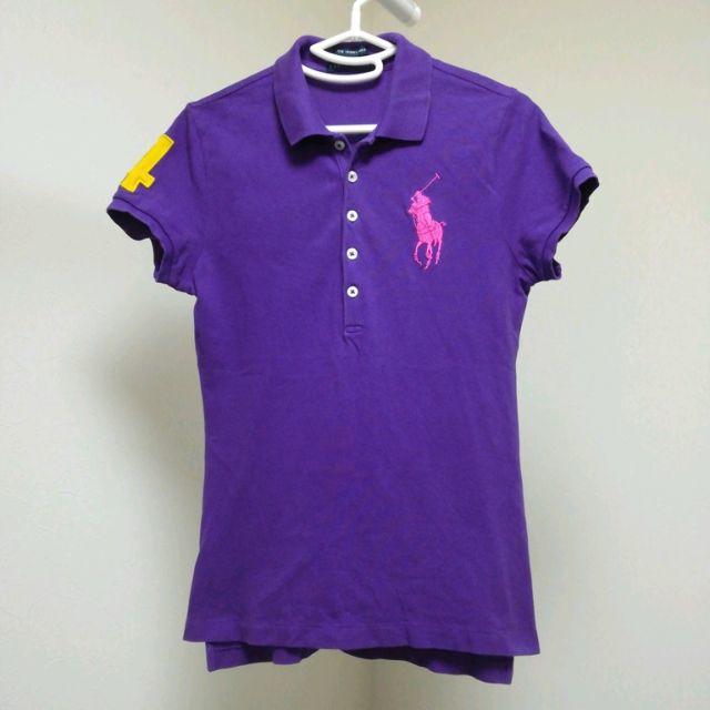 Ralph Lauren(ラルフローレン)の◆ラルフローレン 【レディース　ビッグポニー　半袖ポロシャツ　Ｍ　パープル】 レディースのトップス(ポロシャツ)の商品写真