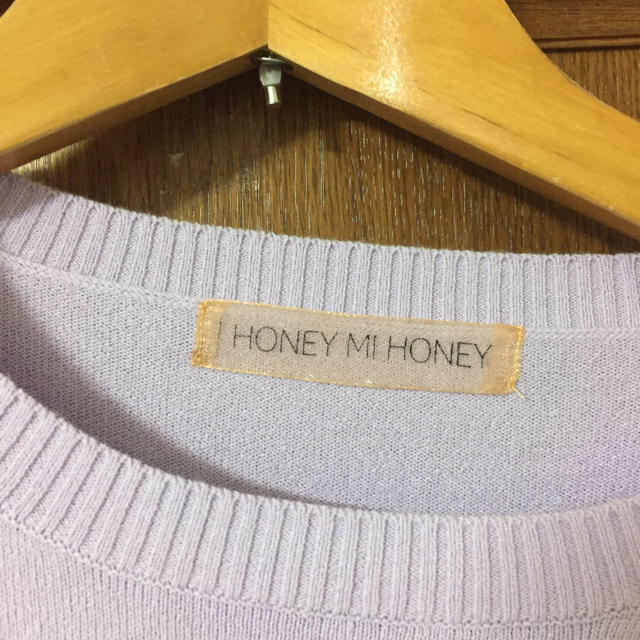 Honey mi Honey(ハニーミーハニー)のa様専用ハニーミーハニー ニット 半袖 ピンク レディースのトップス(ニット/セーター)の商品写真