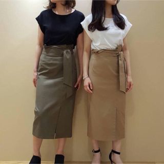 エムプルミエ(M-premier)のGW売切 BLENHEIM ブレンヘイム  タイトスカート ベージュ M 難あり(ロングスカート)