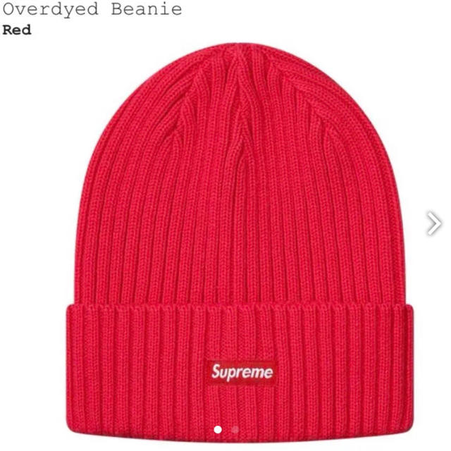 赤黒セット SUPREME19SS★ Overdyed Beanie 1