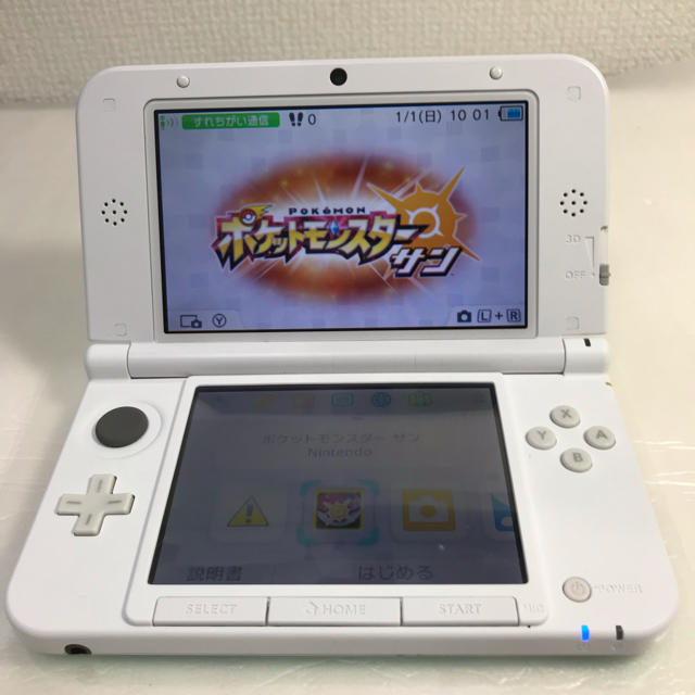 ★良品‼︎ 完動品‼︎ ポケモンサンソフト付‼︎ 3DS LL ミント×ホワイト 2