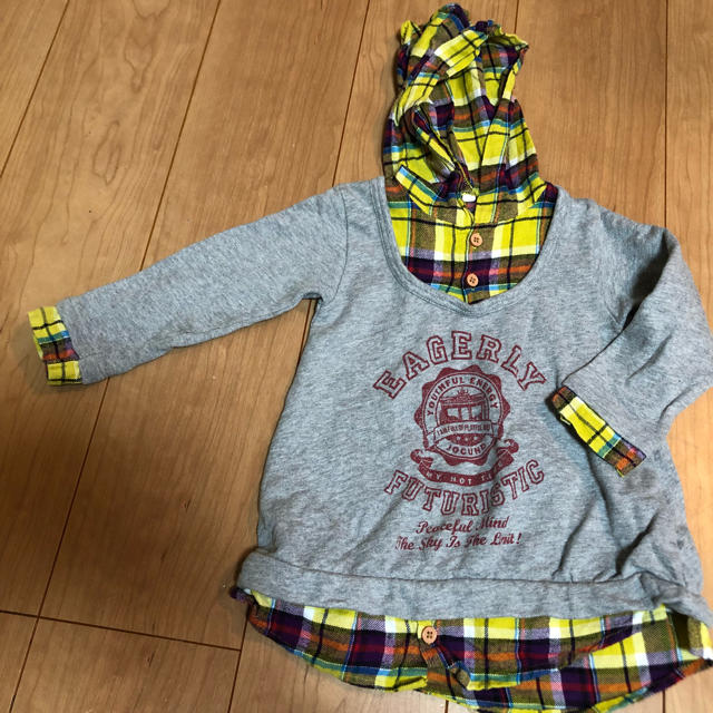 フードパーカー キッズ/ベビー/マタニティのキッズ服男の子用(90cm~)(カーディガン)の商品写真