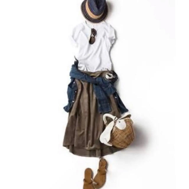 ELFORBR(エルフォーブル)のエルフォーブル スカート スウェードタッチ 菊池京子    レディースのスカート(ロングスカート)の商品写真