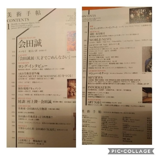 (5/29値下げ) 美術手帖（会田誠、シンディ・シャーマン他） エンタメ/ホビーの雑誌(アート/エンタメ/ホビー)の商品写真