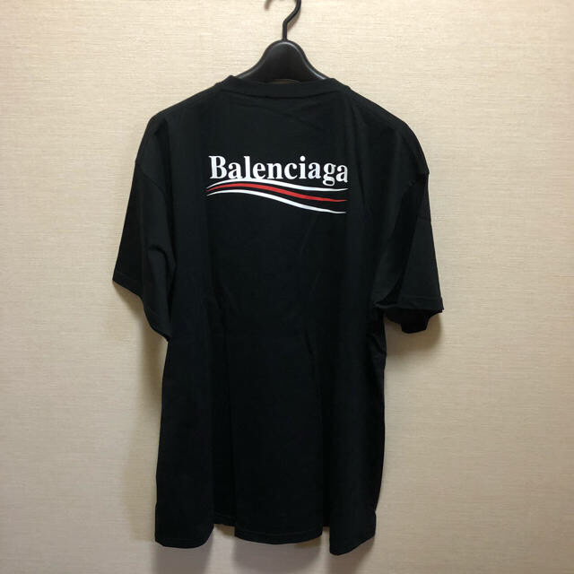 正規品定価11万BALENCIAGA キャンペーンロゴオーバーサイズTシャツXL