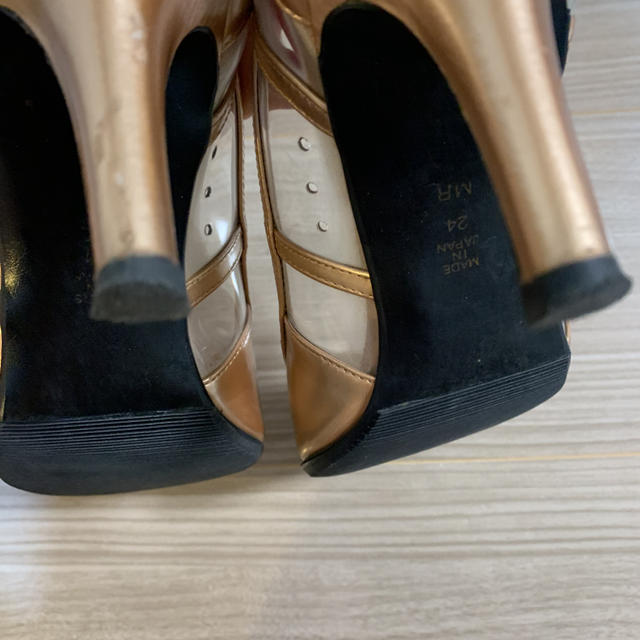 DIANA(ダイアナ)のDIANA ダイアナ パンプス スケルトン ピンクゴールド レディースの靴/シューズ(ハイヒール/パンプス)の商品写真