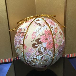 手毬 てまり ハンドメイド 祝い事 薄イエロー(オーダーメイド)