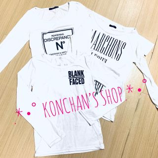 ❥❥モノトーン ロンＴ 3枚セット❥❥(Tシャツ(長袖/七分))