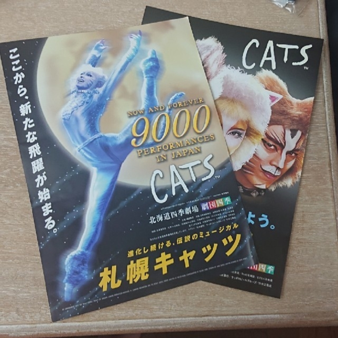 なななさま専用ページ　劇団四季 CATS 札幌公演 パンフレット 二種類 チケットの演劇/芸能(ミュージカル)の商品写真