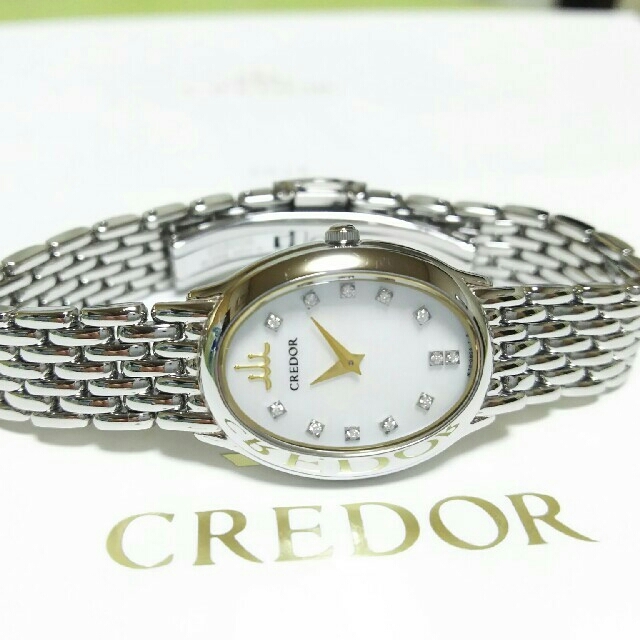 SEIKO(セイコー)の♦現行モデル セイコー クレドール 定価30万 12Pダイヤ 極上品 レディースのファッション小物(腕時計)の商品写真
