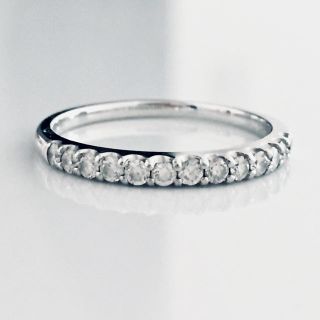 ダイヤモンド0.25ct エタニティリング 最高グレードDクラス(リング(指輪))